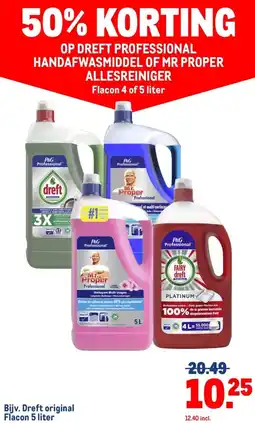 Makro Bijv. Dreft original Flacon 5 liter aanbieding