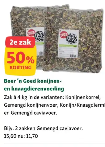 Maxi Zoo Boer 'n Goed konijnen- en knaagdierenvoeding aanbieding