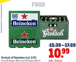 Makro Grolsch of Heineken incl. 0.0% aanbieding