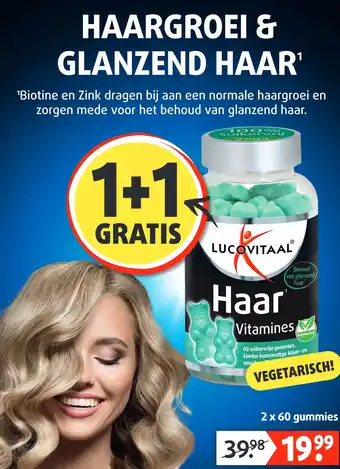 Lucovitaal HAARGROEI & GLANZEND HAAR aanbieding