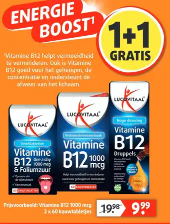 Lucovitaal Vitamine B12 1000 mcg aanbieding