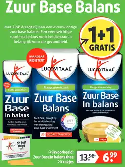 Lucovitaal Zuur Base In balans thee aanbieding