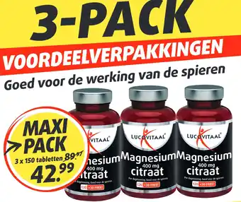 Lucovitaal Magnesium 400 mg citraat aanbieding