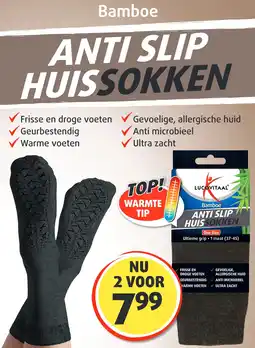 Lucovitaal ANTI SLIP HUISSOKKEN aanbieding