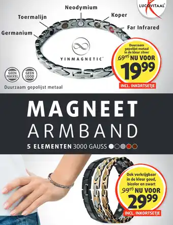 Lucovitaal MAGNEET ARMBAND aanbieding