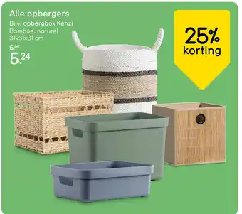 Leen Bakker Alle opbergers aanbieding