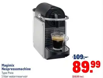 Makro Magimix Nespressomachine aanbieding