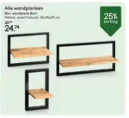 Leen Bakker Alle wandplanken aanbieding