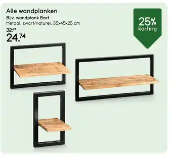 Leen Bakker Alle wandplanken aanbieding