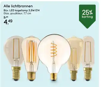 Leen Bakker Ca Alle lichtbronnen aanbieding