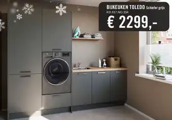 Keukendepot BIJKEUKEN TOLEDO Schiefer grijs aanbieding