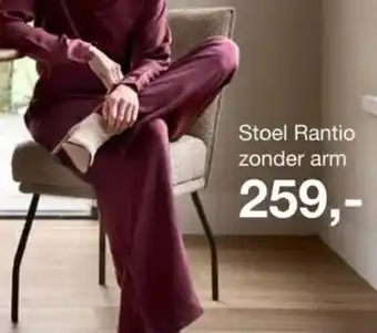 IN.HOUSE Stoel Rantio zonder arm aanbieding