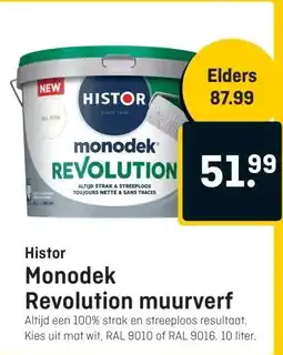 Hubo Histor Monodek Revolution muurverf aanbieding