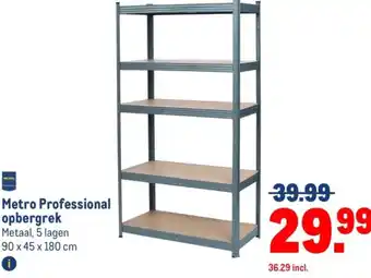 Makro Metro Professional opbergrek aanbieding