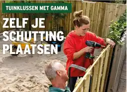 GAMMA ZELF JE SCHUTTING PLAATSEN aanbieding