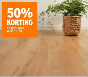 GAMMA 50% KORTING op laminaat Welsh Oak aanbieding