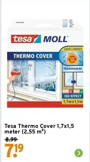 GAMMA Tesa Thermo Cover 1,7x1,5 meter (2,55 m²) aanbieding