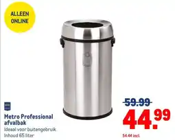 Makro Metro Professional afvalbak aanbieding