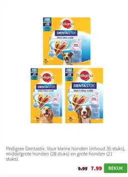 Intratuin Pedigree Dentastix aanbieding