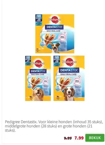 Intratuin Pedigree Dentastix aanbieding