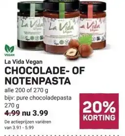 Ekoplaza CHOCOLADE-OF NOTENPASTA aanbieding