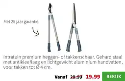 Intratuin Intratuin premium heggen of takkenschaar aanbieding