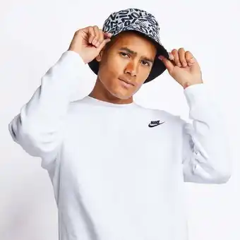 Foot Locker Nike fleece Heren Sweatshirts - Wit - Maat: S - Foot Locker aanbieding