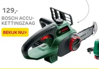 Praxis Bosch accu kettingzaag aanbieding