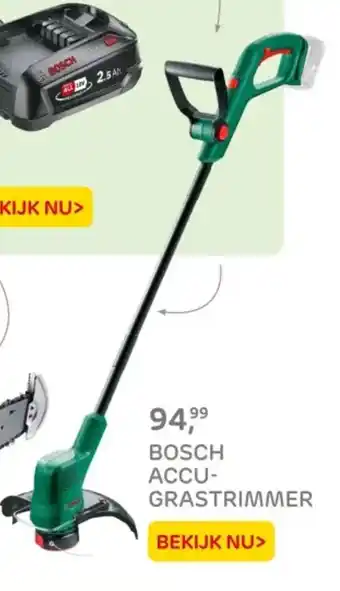 Praxis Bosch l accu grastrimmer aanbieding