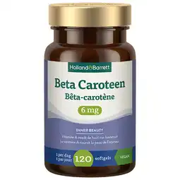 Holland & Barrett Holland & Barrett Beta Caroteen 6mg - 120 softgels aanbieding