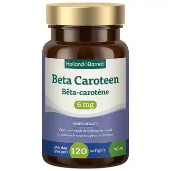 Holland & Barrett Holland & Barrett Beta Caroteen 6mg - 120 softgels aanbieding