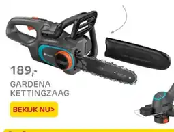 Praxis Gardena kettingzaag aanbieding