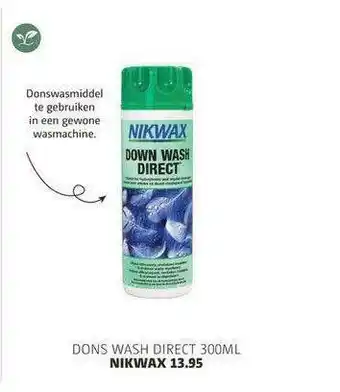 Bever Dons Wash Direct 300ml Nikwax aanbieding