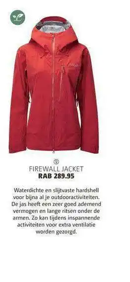 Bever Firewall Jacket Rab aanbieding