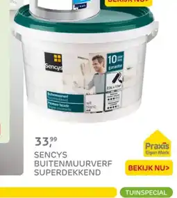 Praxis Sencys buitenmuurverf superdekkend aanbieding