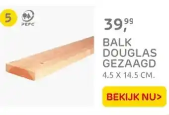 Praxis Balk douglas gezaagd aanbieding