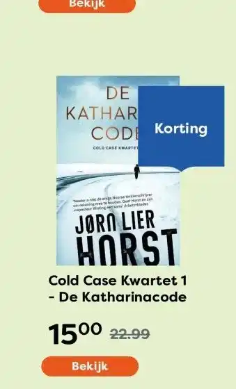 The Read Shop Cold Case Kwartet 1 - De Katharinacode aanbieding