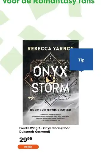 The Read Shop Fourth Wing 3 - Onyx Storm (Door Duisternis Gesmeed) aanbieding