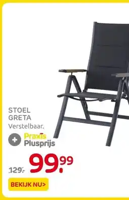 Praxis STOEL GRETA aanbieding