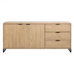 Leen Bakker Dressoir Lucca - eikenkleur - 82x185x48 cm aanbieding