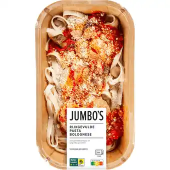 Jumbo Jumbo's Rijkgevulde Pasta Bolognese 450 g aanbieding