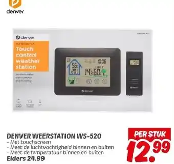 Dekamarkt DENVER WEERSTATION WS-520 -Met touchscreen aanbieding