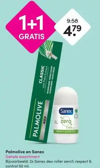 DA Palmolive en Sanex Gehele assortiment aanbieding