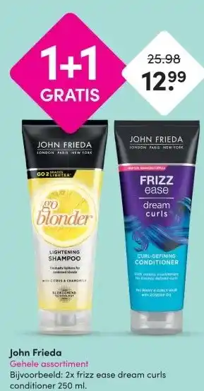 DA John Frieda Gehele assortiment aanbieding