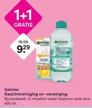 DA Garnier Gezichtsreiniging en -verzorging aanbieding