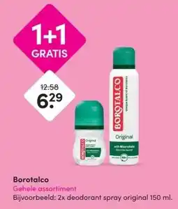 DA Borotalco Gehele assortiment aanbieding