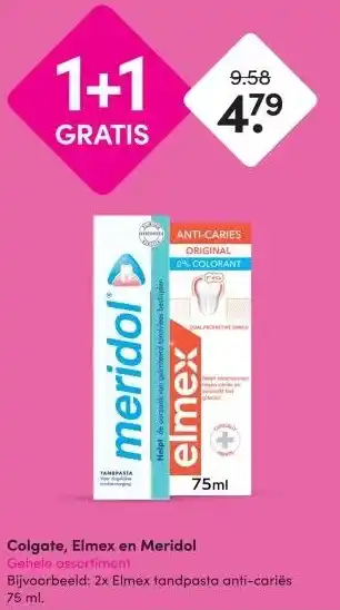 DA Colgate, Elmex en Meridol Gehele assortiment aanbieding