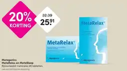 DA Metagenics MetaRelax en MetaSleep aanbieding