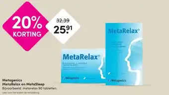 DA Metagenics MetaRelax en MetaSleep aanbieding