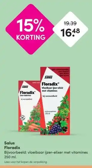 DA Salus Floradix aanbieding